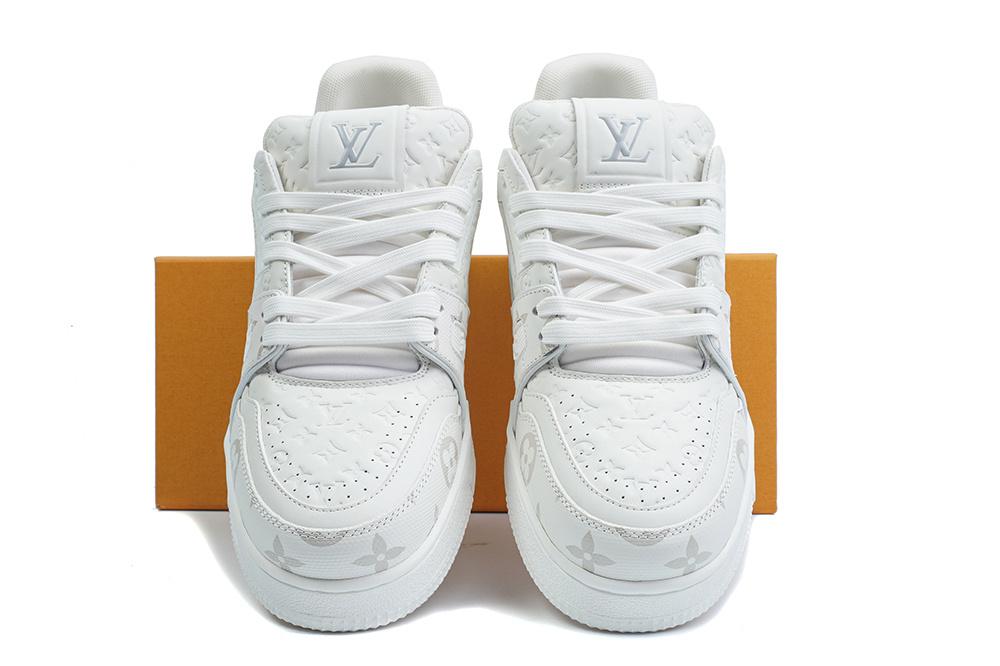 PK god Louis Vuitton LV Trainer #54 Signature White retail materials ready to ship